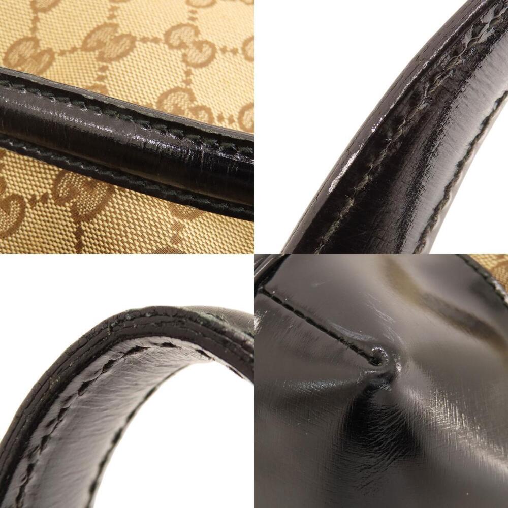 Gucci GG Pattern Full Moon Tote Bag monogram leather Black - Picture 9 of 11